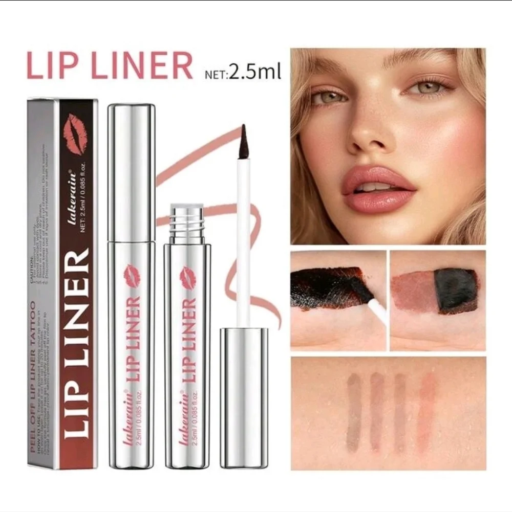 Lakerain Cool Cocoa Shade #4 Lip Liner Peel Off Tattoo New